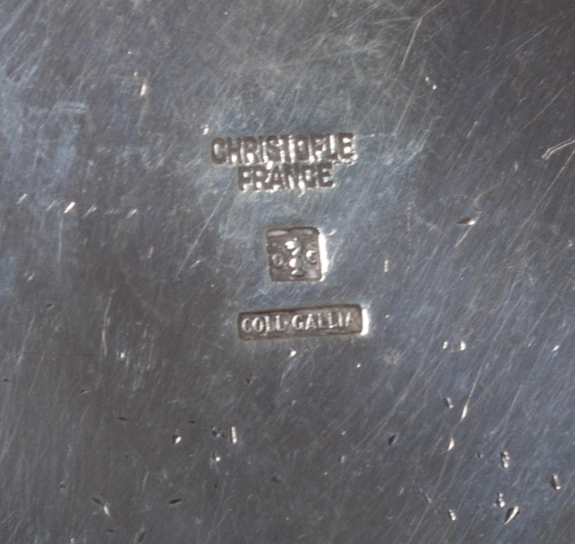 A French Silver Beaker, Christofle, Paris, 20th Century, together with a similar silver-plate example.