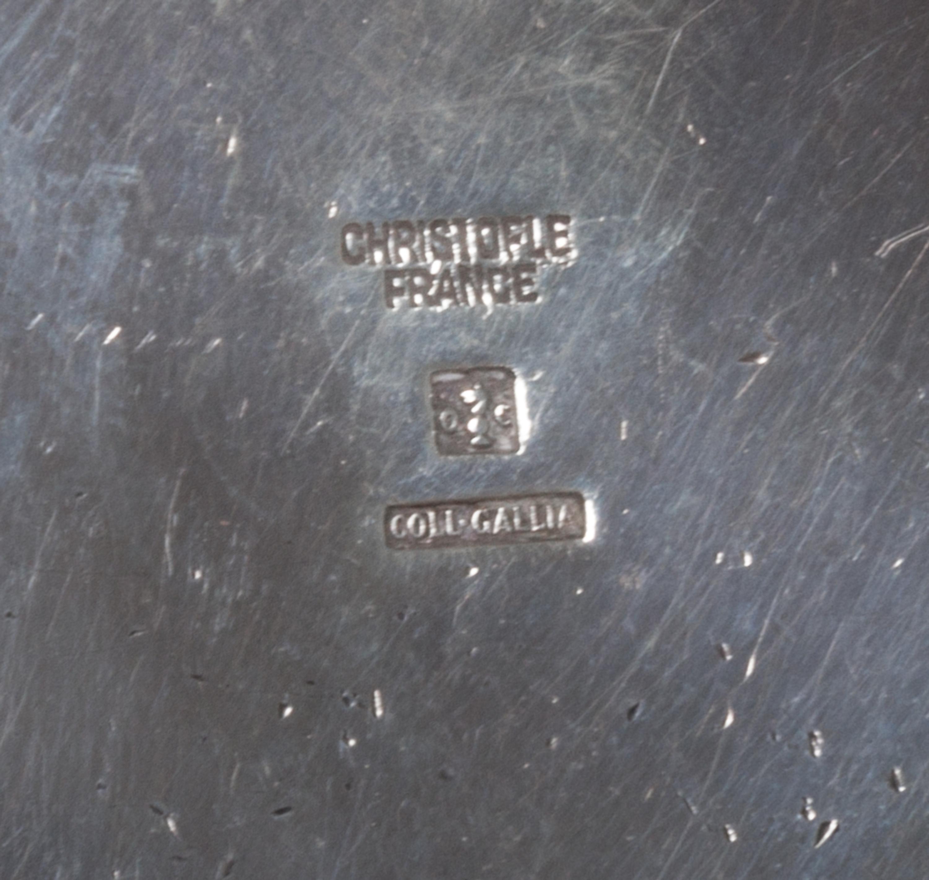A French Silver Beaker, Christofle, Paris, 20th Century, together with a similar silver-plate example.