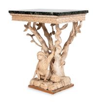 A George II Style Stripped Wood Monkey Console
