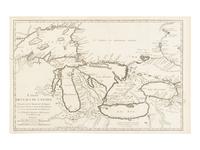 [MAP]. BELLIN, Jacques Nicolas (1703-1772). Carte des Lacs du Canada . Paris, 1744.