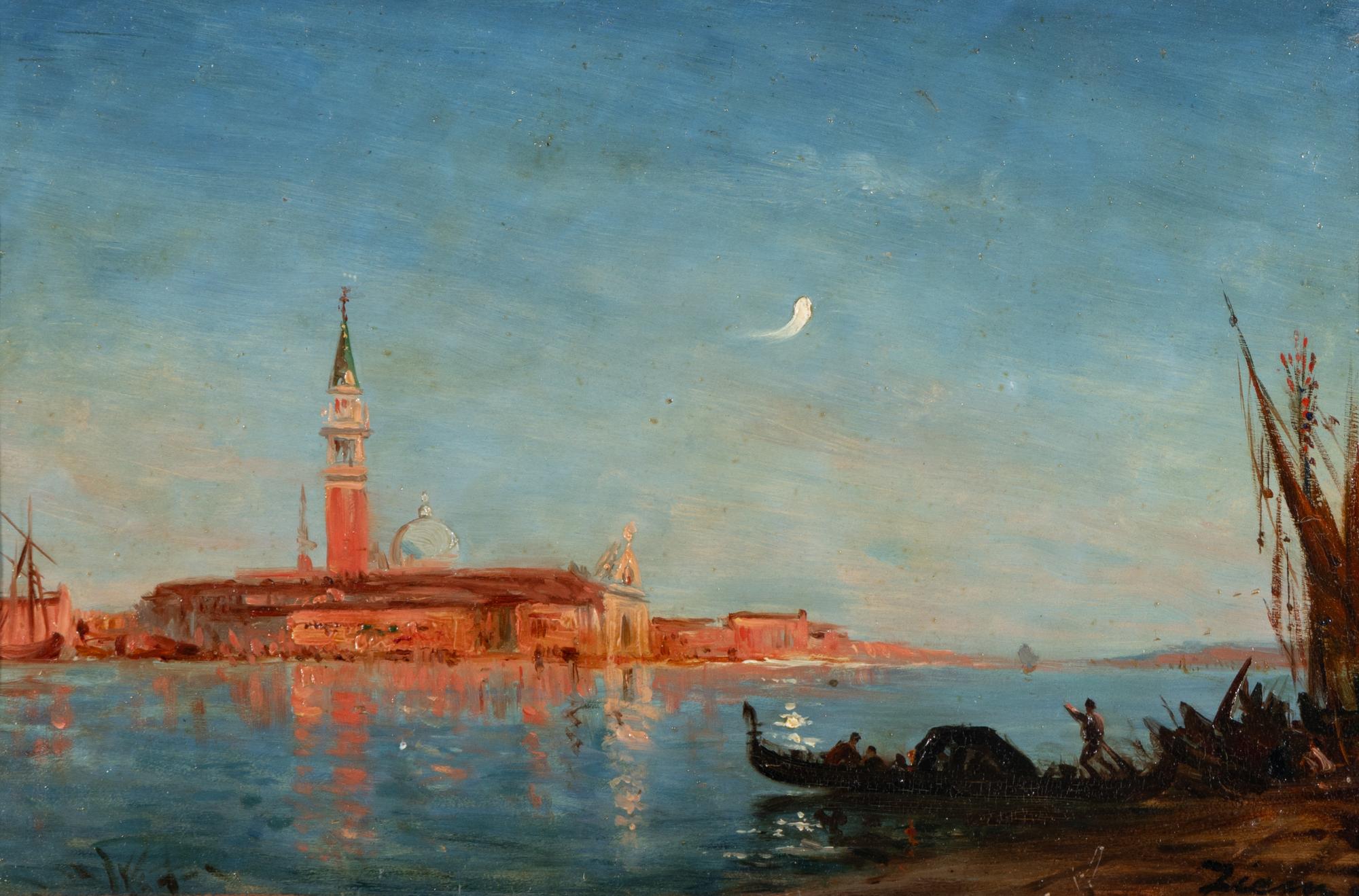 Félix Ziem (French, 1821-1911) — San Giorgio au Clair de Lune