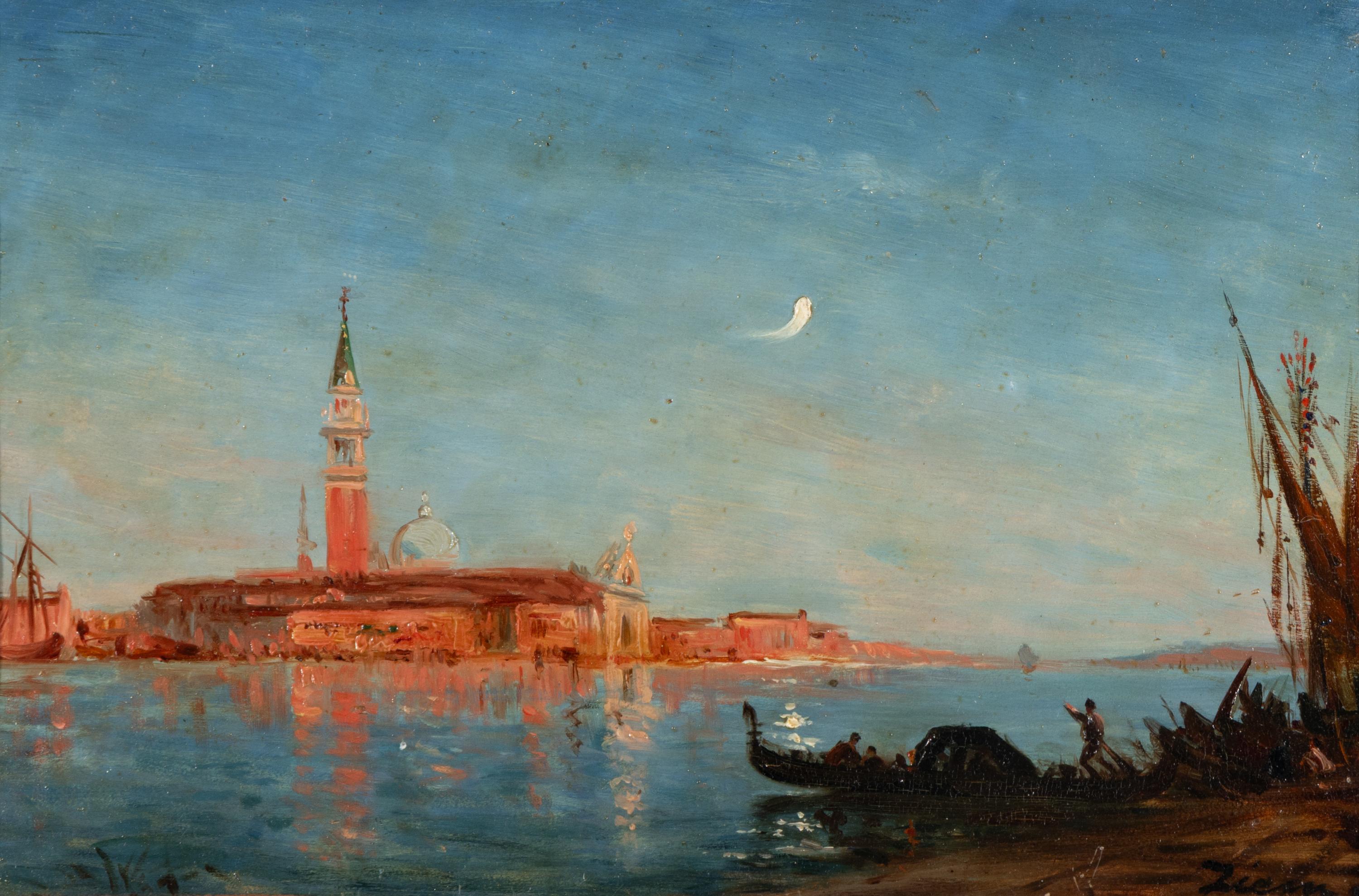 Félix Ziem (French, 1821-1911) — San Giorgio au Clair de Lune