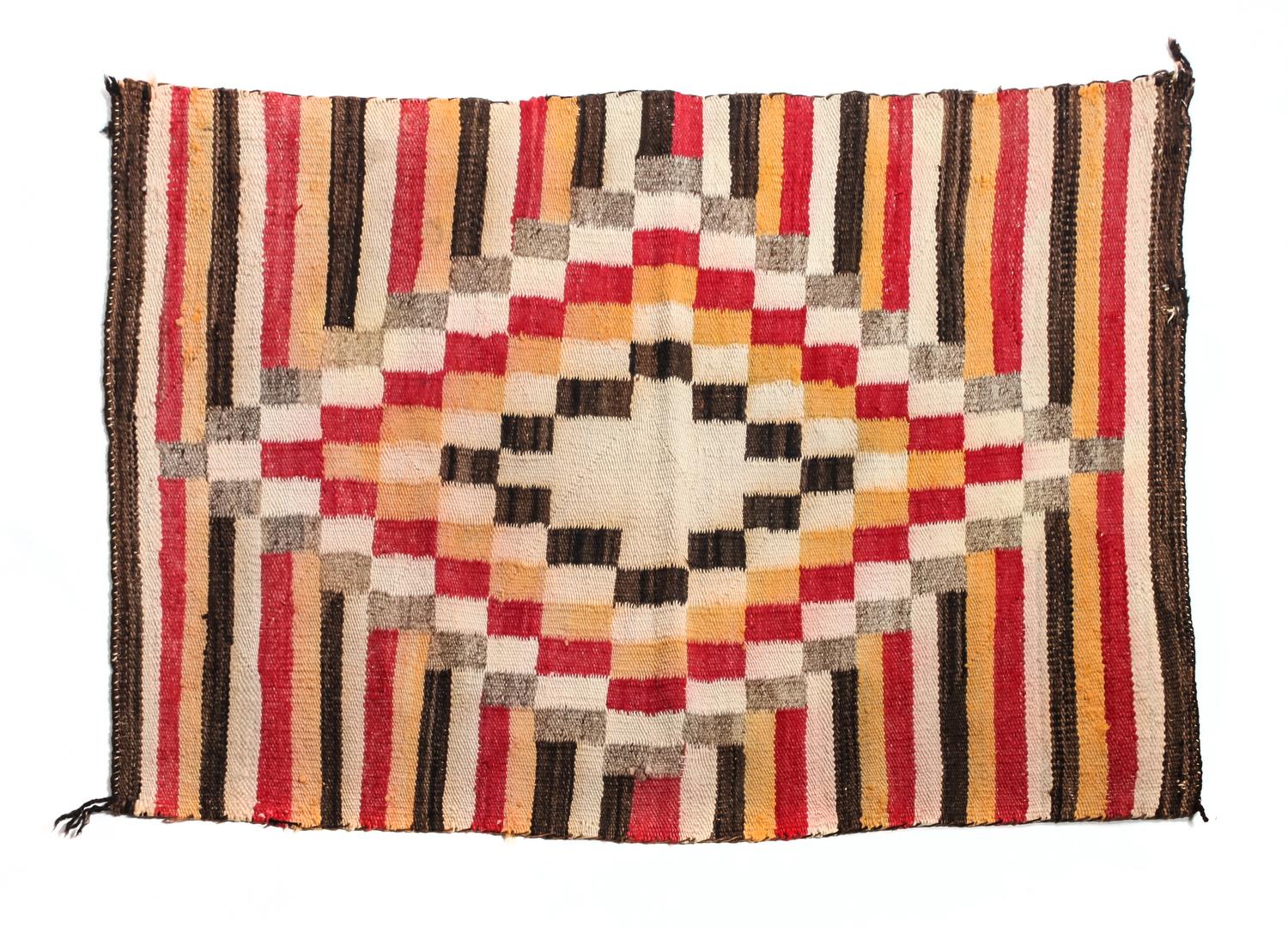 Three Navajo Rugs Largest: 69 x 34 1/2 inches