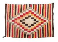 Three Navajo Rugs Largest: 69 x 34 1/2 inches