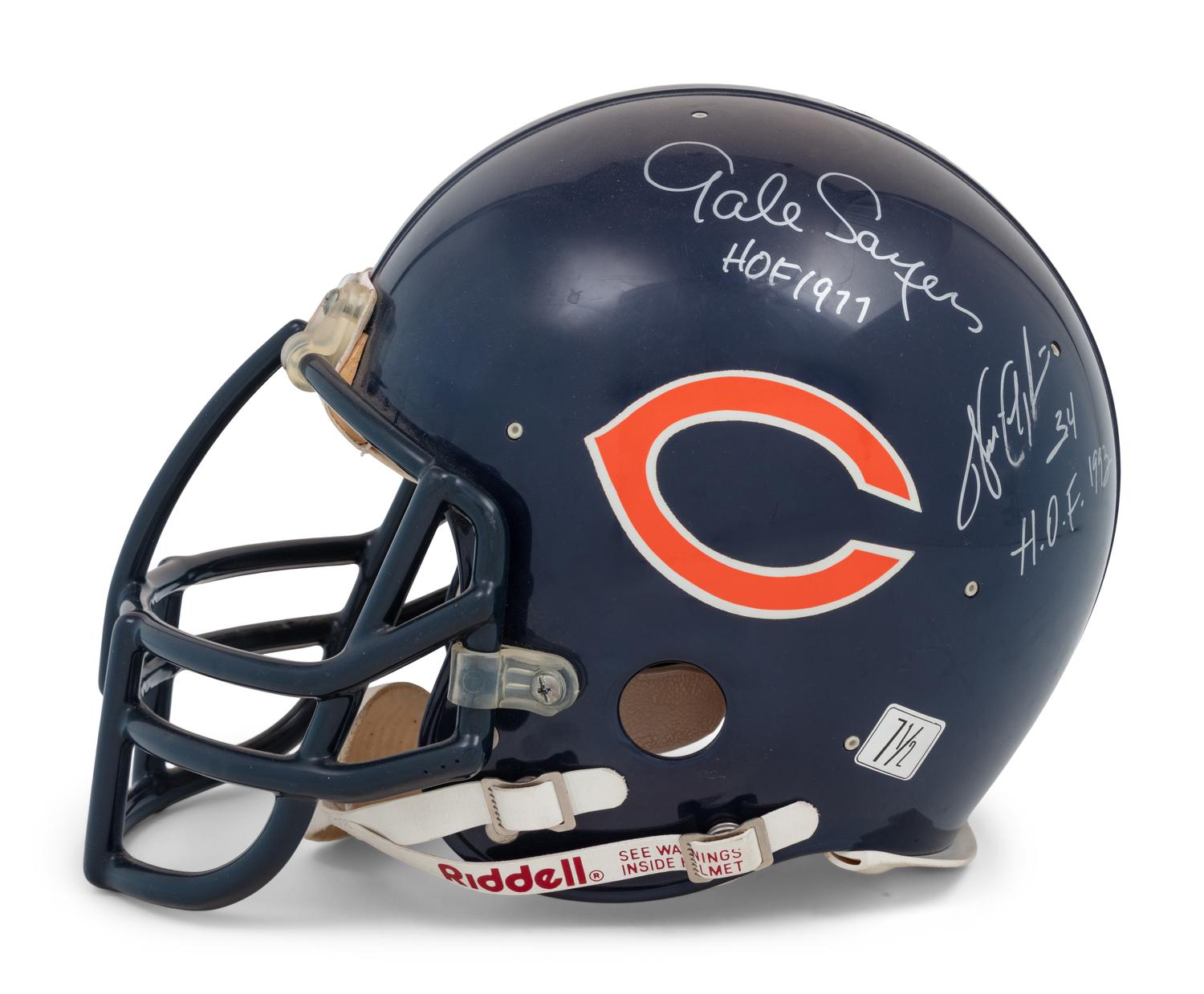 A Chicago Bears Hall of Fame Signed Autograph Full Size Helmet Including Walter Payton (Beckett Authentication Services Letter)