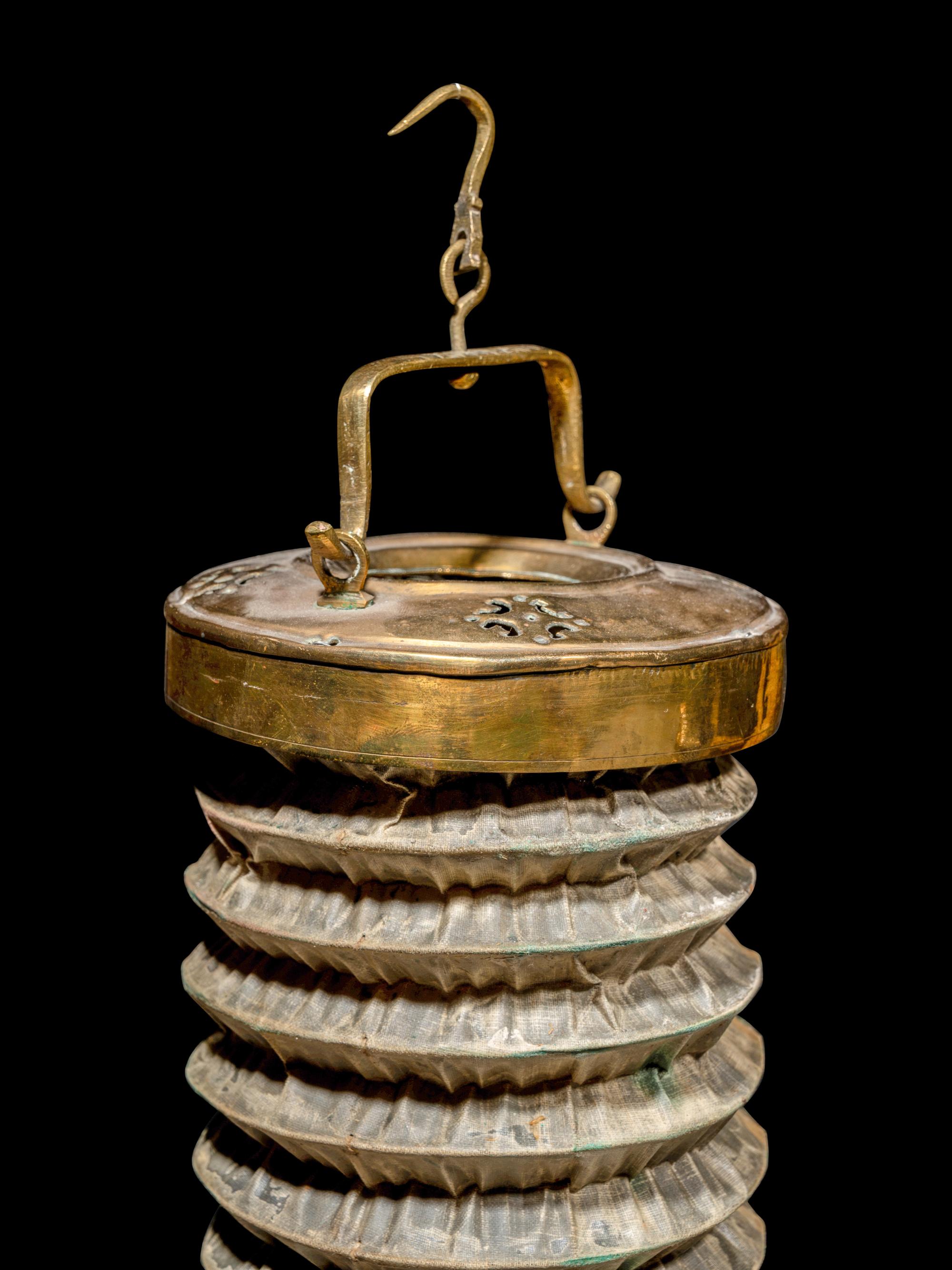 Six Japanese Metal Lanterns