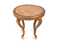 A Charles X Amboyna, Rosewood and Gilt-Bronze Mounted Occasional Table
