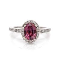 PINK SAPPHIRE AND DIAMOND RING