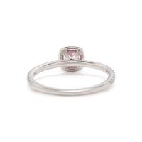 FANCY VIVID PURPLE-PINK DIAMOND AND DIAMOND RING
