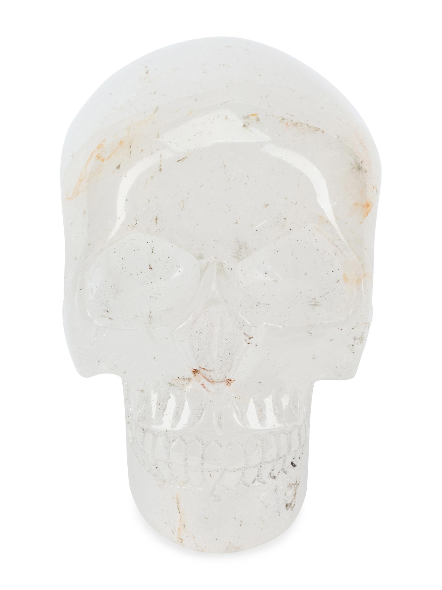 A Large Carved Rock Crystal Skull