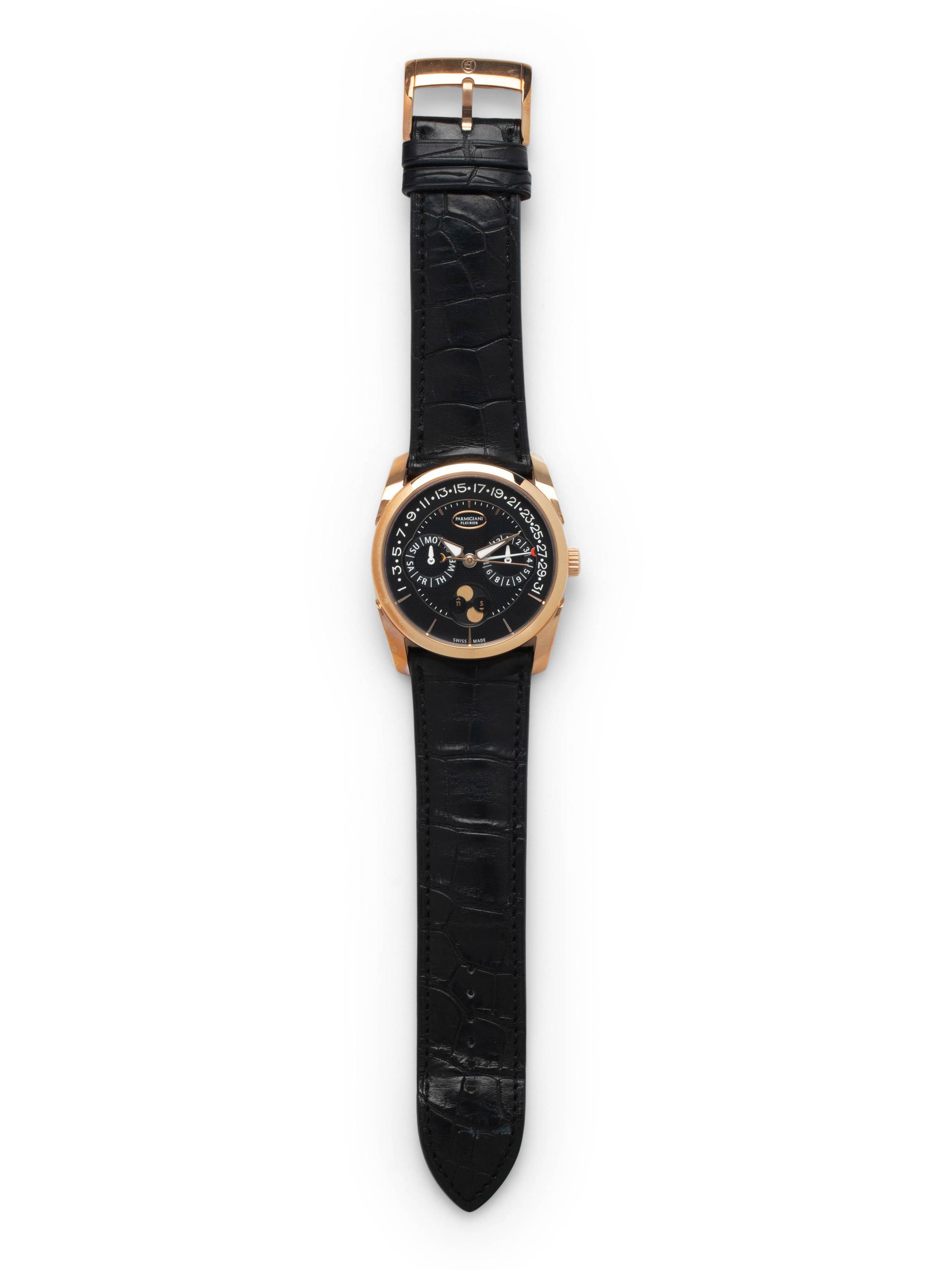 PARMIGIANI FLEURIER, REF. PFC272-1000200-HA1441 18K PINK GOLD 'TONDA QUATOR' RETROGRADE ANNUAL CALENDAR WRISTWATCH