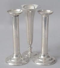 Sterling silver trumpet form vase tiffany & co., new york, ny, early to mid 20th century