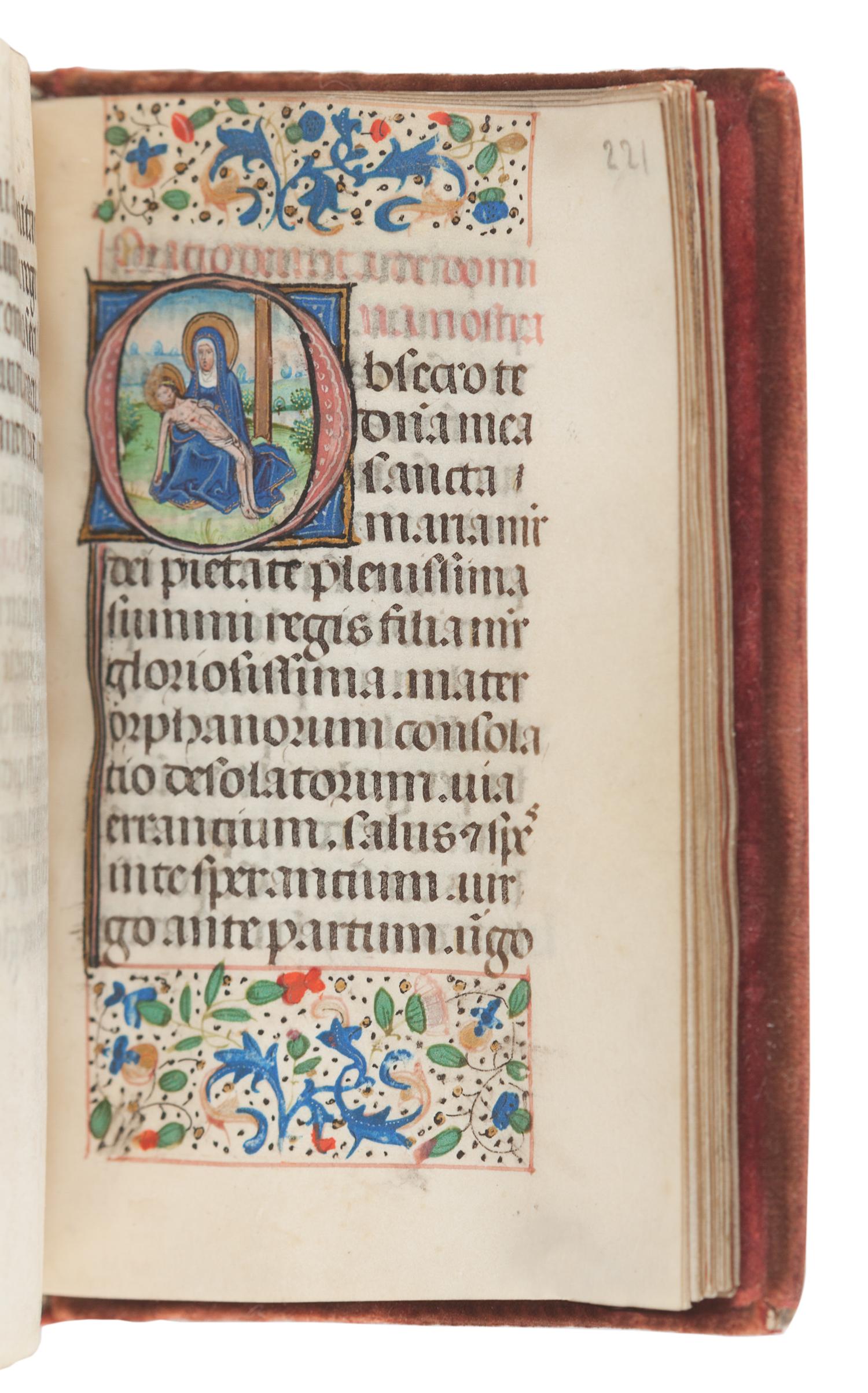 [ILLUMINATED MANUSCRIPTS]. BOOK OF HOURS, use of Rome, in Latin. [Southern Netherlands (Ghent or Bruges), c.1460].