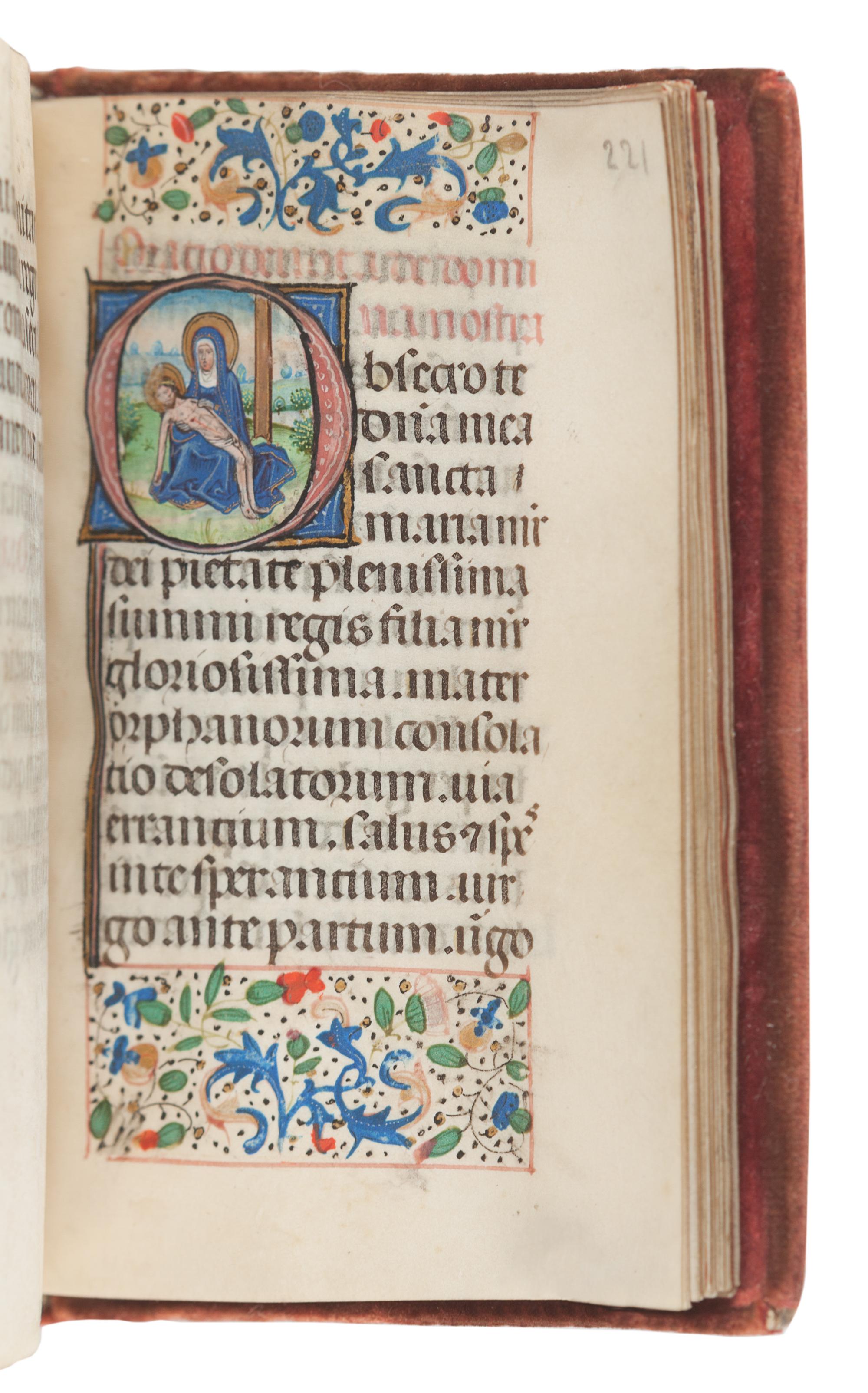 [ILLUMINATED MANUSCRIPTS]. BOOK OF HOURS, use of Rome, in Latin. [Southern Netherlands (Ghent or Bruges), c.1460].