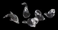 Five Steuben Glass Animal Figures Height of tallest 5 1/2 inches. — 20TH CENTURY