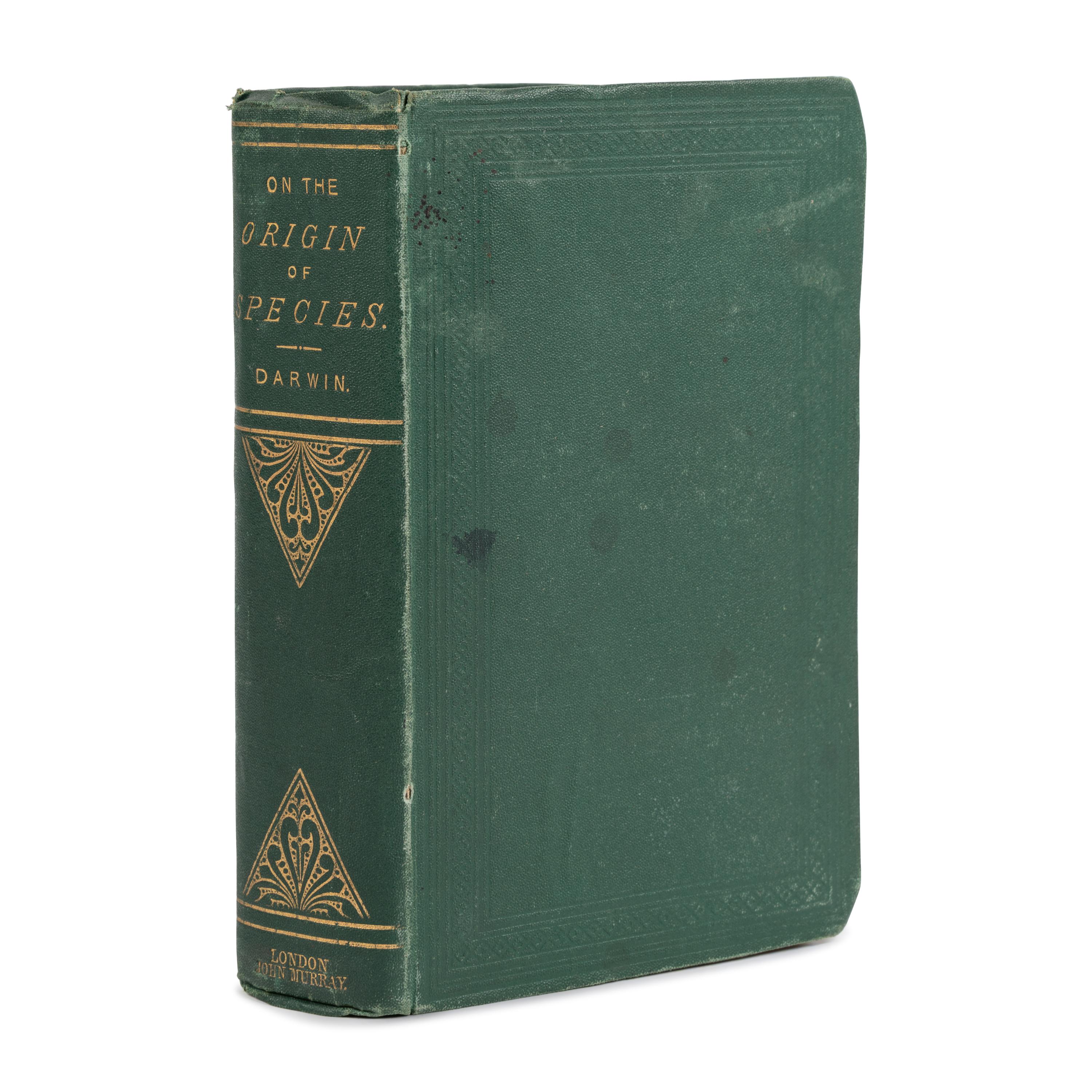 Darwin, Charles (1809-1882). On the Origin of Species by Means of Natural Selection, or the Preservation of Favoured Races in the Struggle for Life . London: John Murray, 1866.