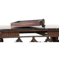 An Italian Carved and Painted Marble-Top Pier Table and Pier Mirror