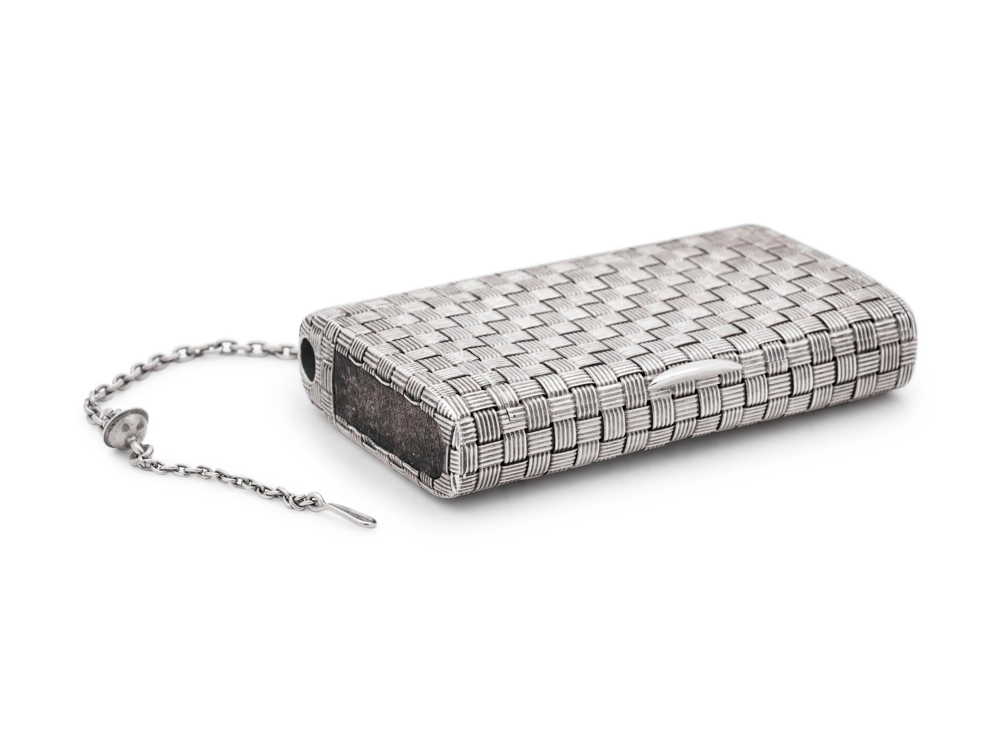 A Russian Silver Cigarette Case