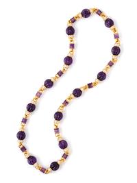 AMETHYST AND DIAMOND NECKLACE