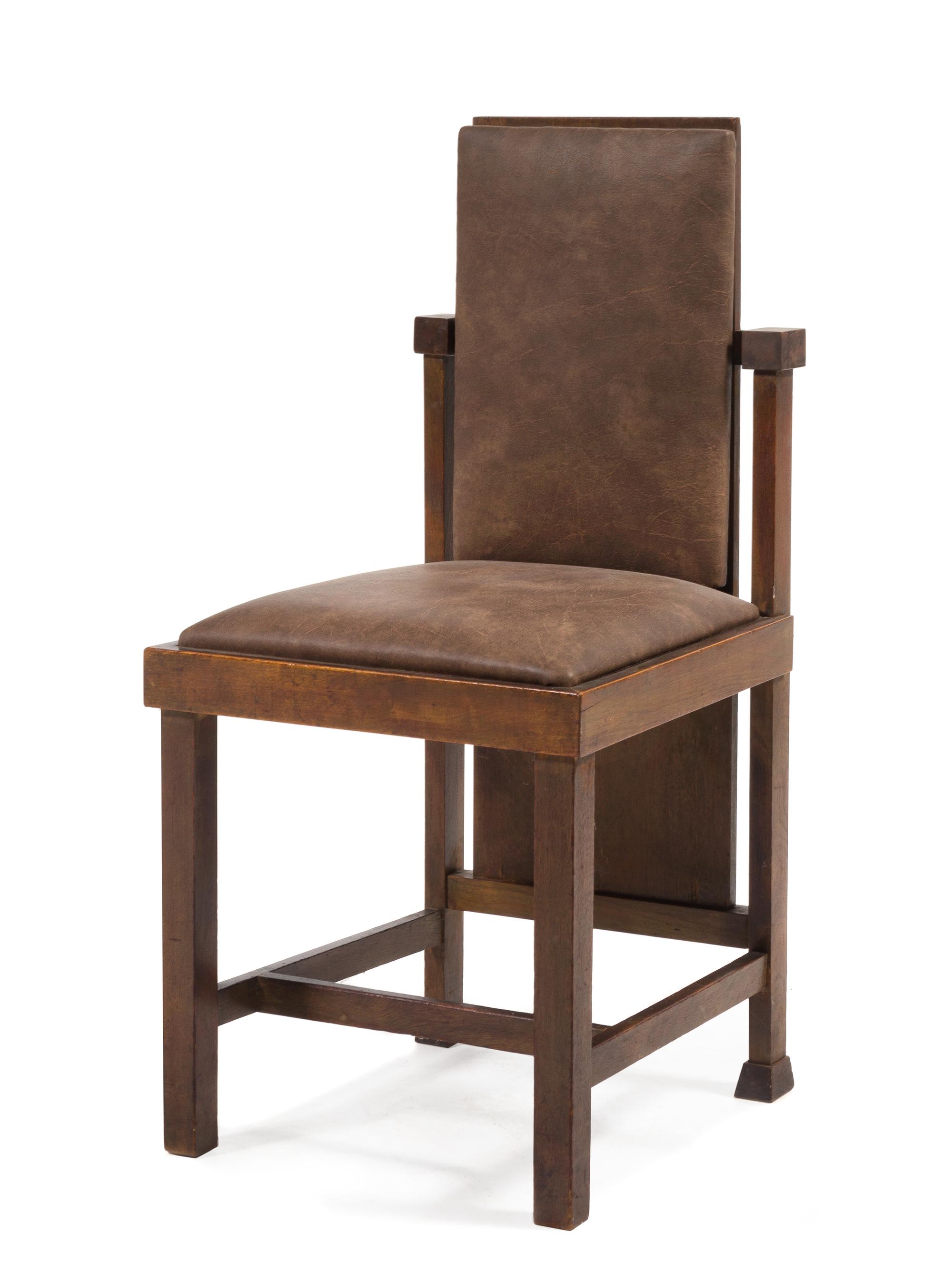 Frank Lloyd Wright, (American, 1867-1959), a side chair from the Avery Coonley Playhouse, Riverside, Illinois, 1912
