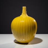 Yellow Prickly Melon Vase, 1996