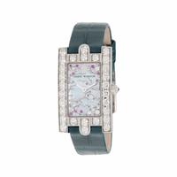 Harry Winston, 18K White Gold and Diamond 'Avenue Classic Cherry Blossom' Watch