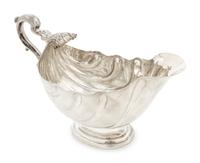 An Irish Silver Sauce Boat
