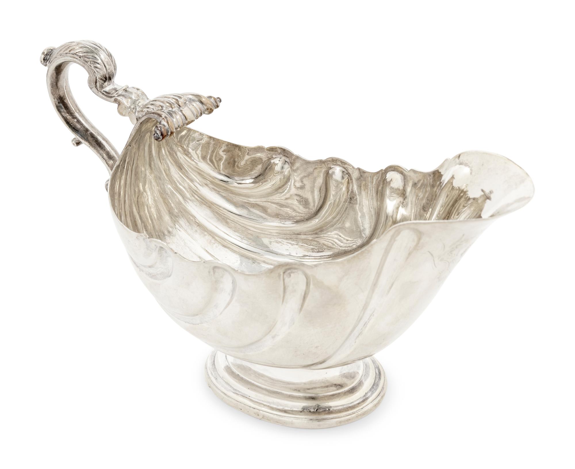 An Irish Silver Sauce Boat
