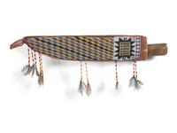 Anishinaabe Loom-Beaded Knife Sheath, with Knife, Exhibited and Published