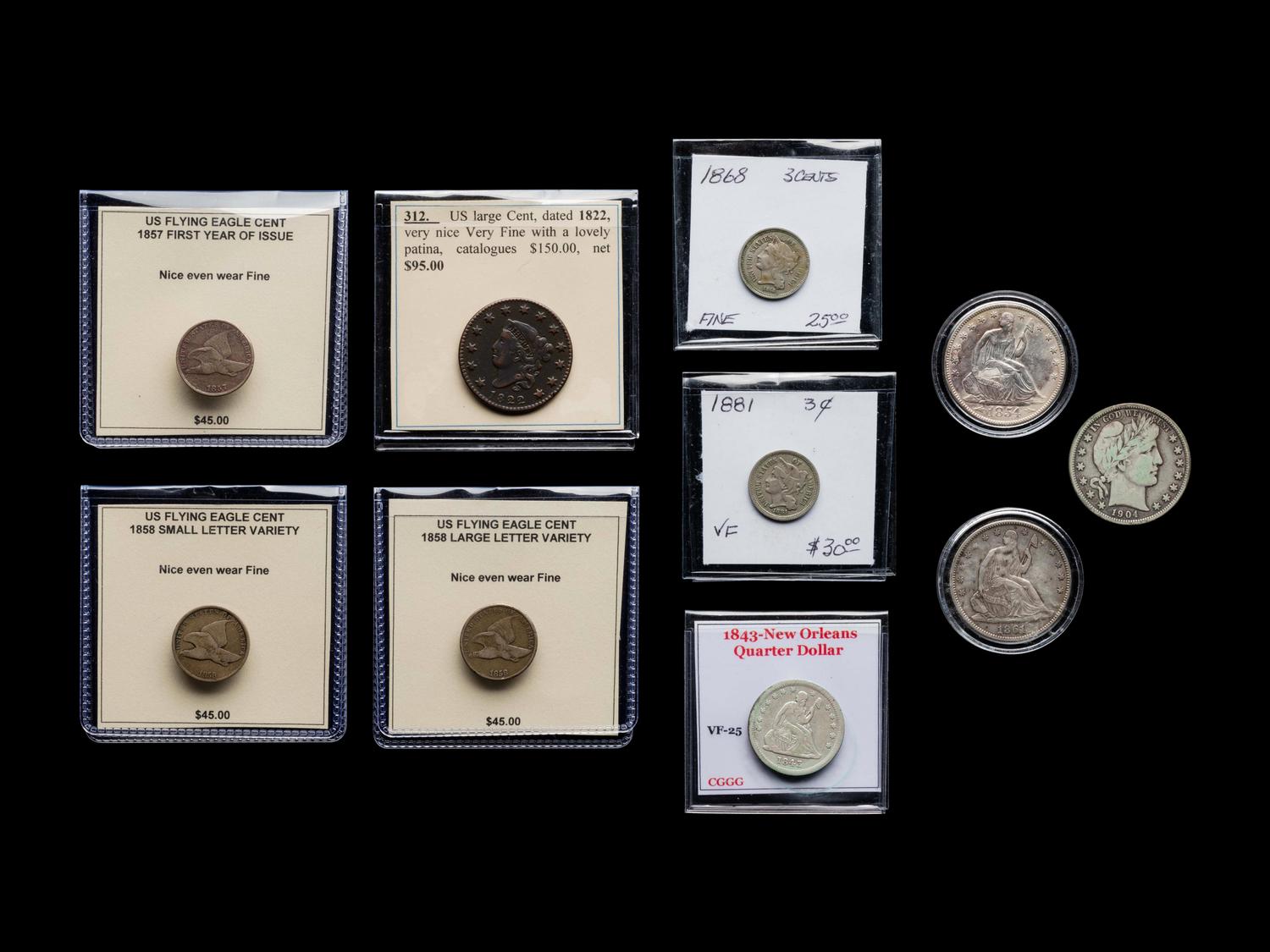 A Collection of Ten United States Coins
