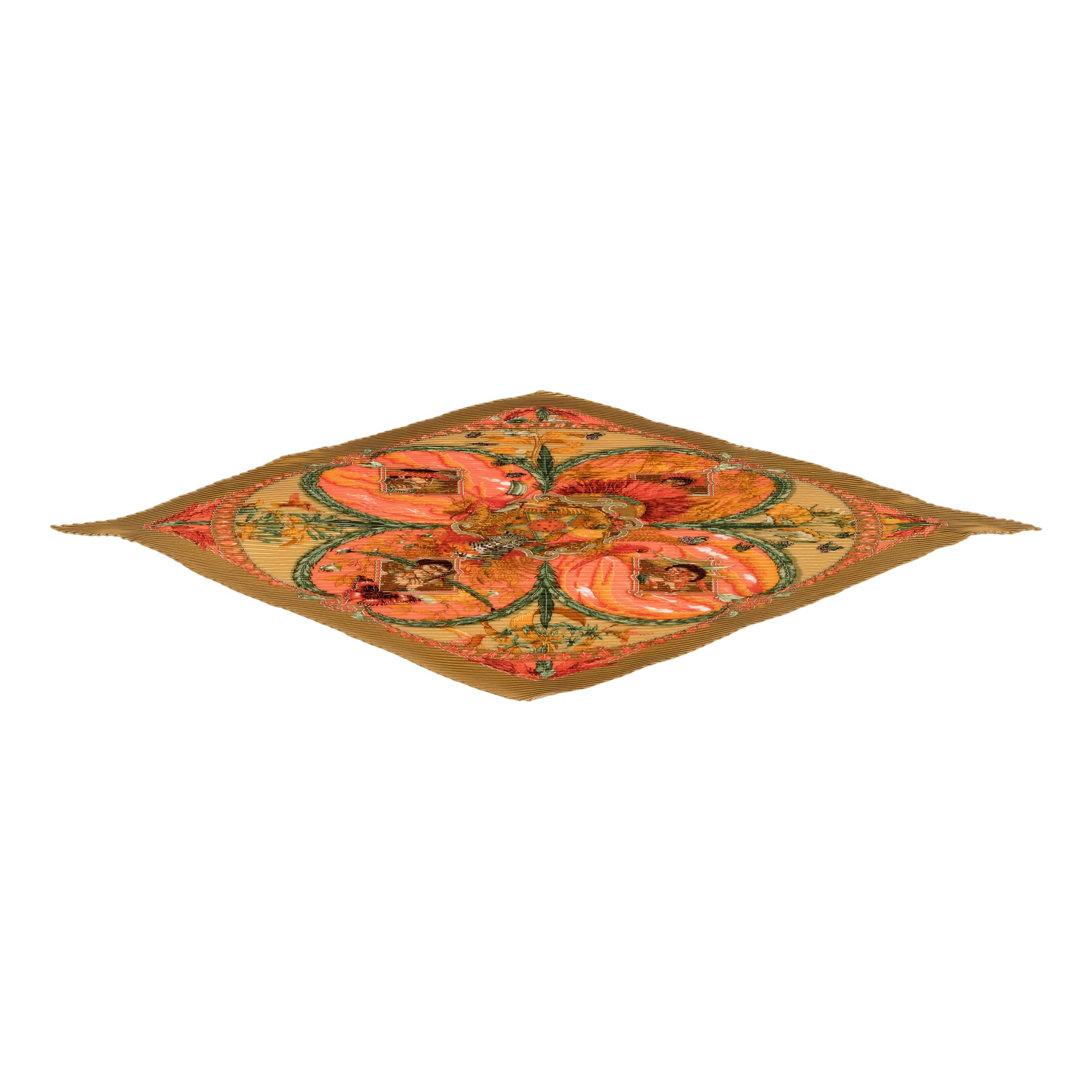 Hermès, Three Pleated Scarves