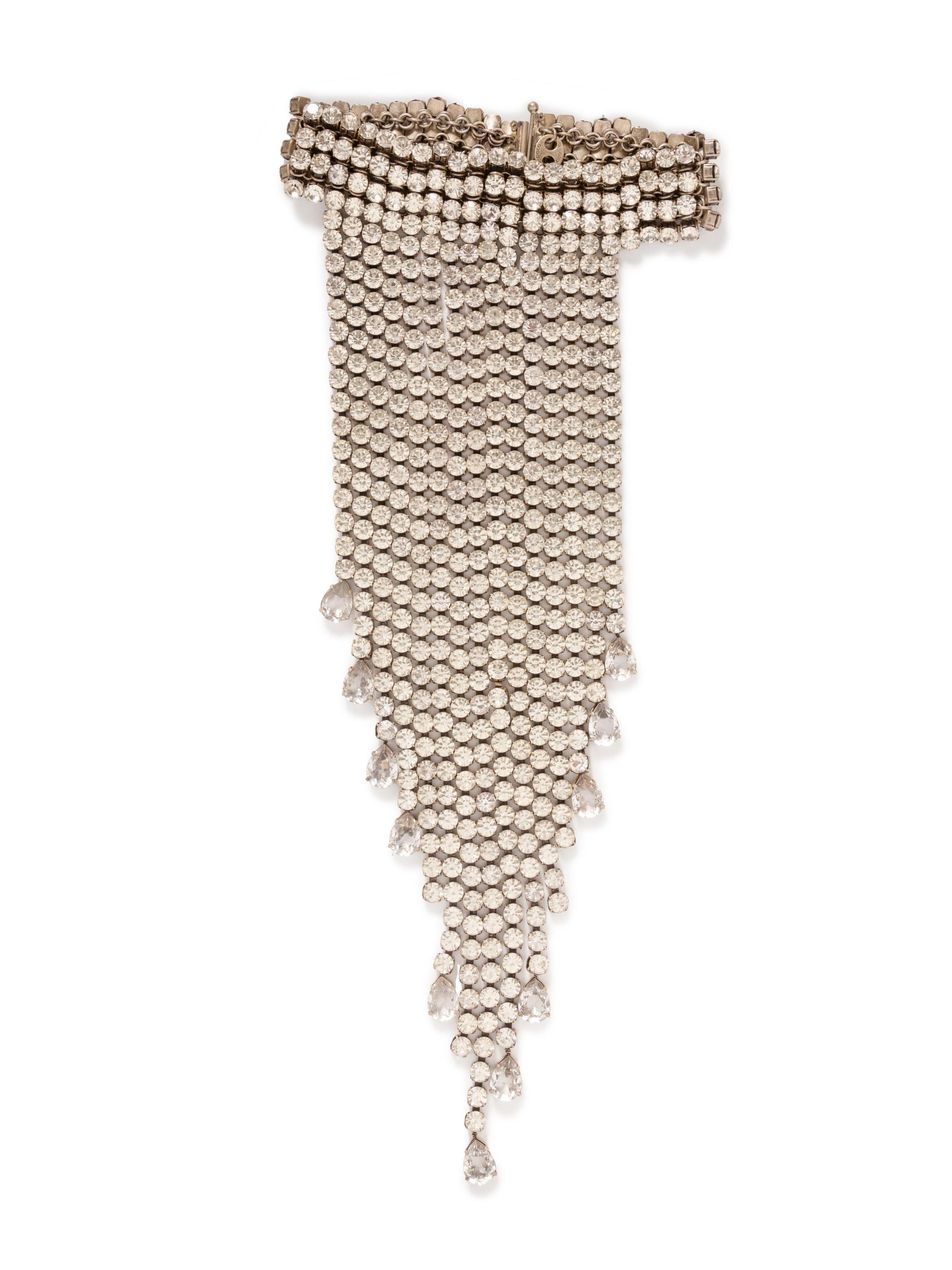 Paco Rabanne Rhinestone Choker, 1980-90s