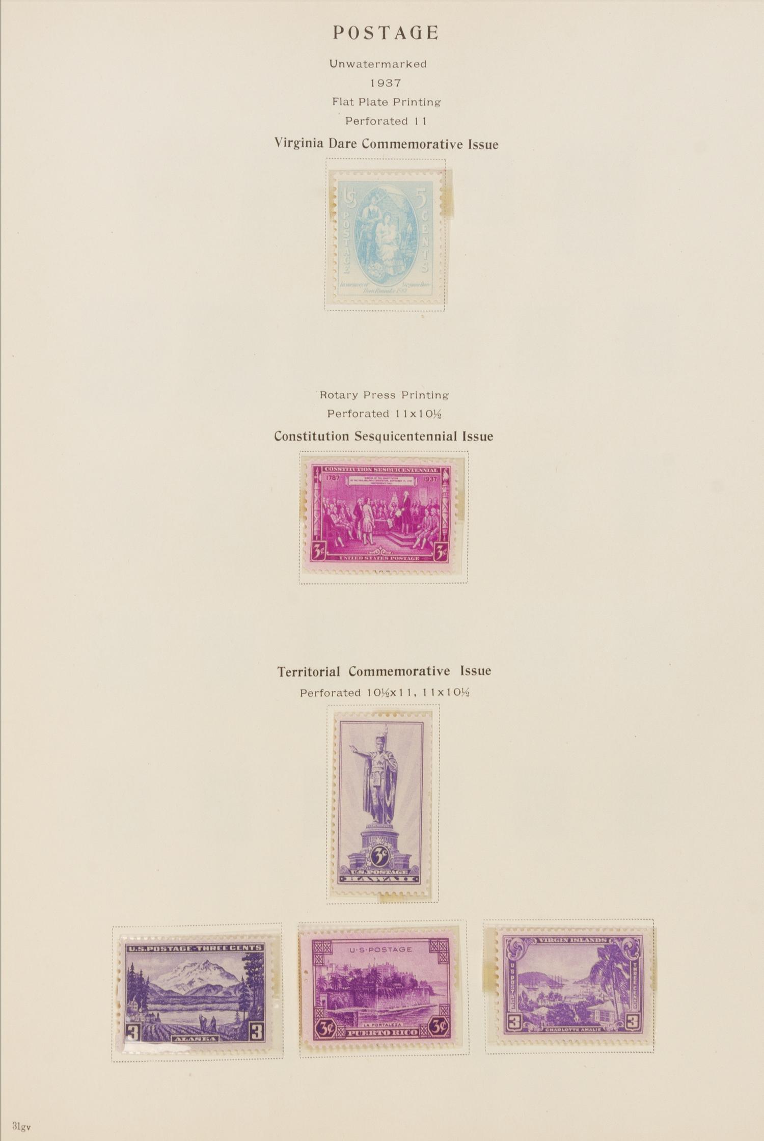 A Collection of United States Regular and Commemorative Issue Postage Stamps