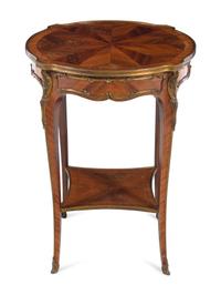 A Louis XV Style Gilt Bronze Mounted Kingwood Guéridon