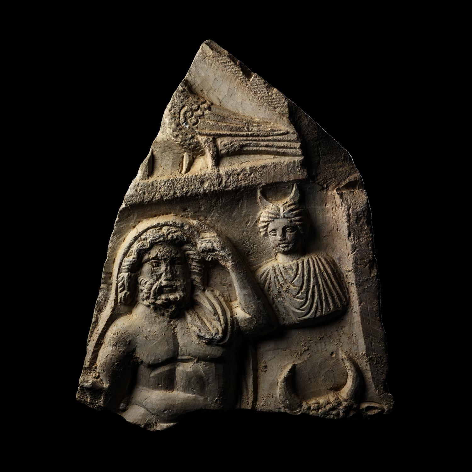 A Carthaginian Limestone Stele Fragment