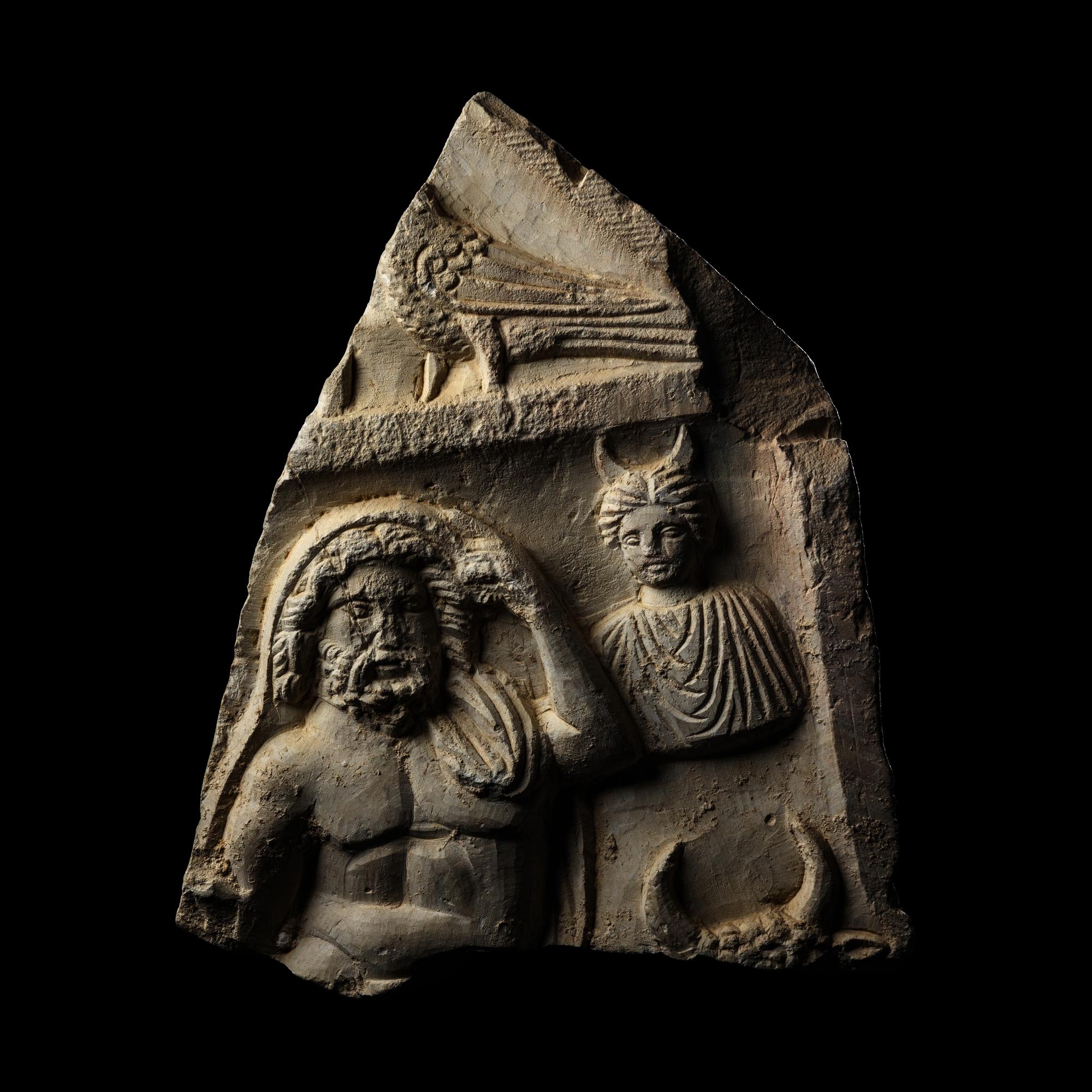 A Carthaginian Limestone Stele Fragment