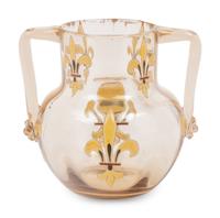 A Gallé Enameled Glass Vase