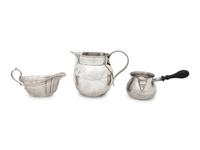 A Group of Ten Small Silver Serving Pieces
