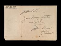 A Group of Max Baer and Buddy Baer Signed Autograph Items,