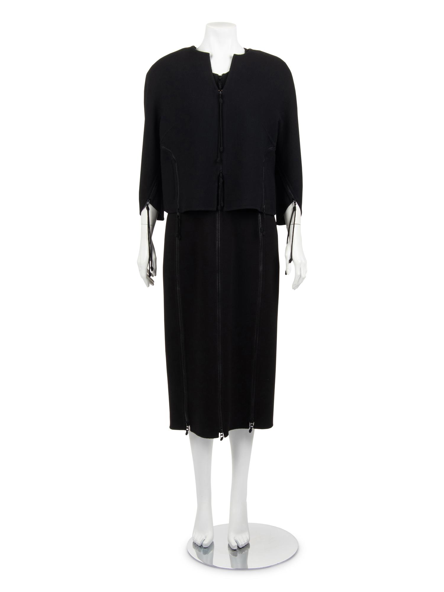 Ralph Rucci Zippered Wool Crepe Sleeveless Dress and Jacket, 2014-2018