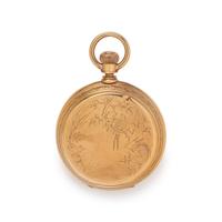 AMERICAN WATCH CO., 18K YELLOW GOLD HUNTER CASE POCKET WATCH