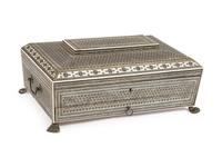 An Anglo-Indian Inlaid Sewing Box