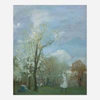 Martha Walter (American, 1875-1976) Figure Under Tree