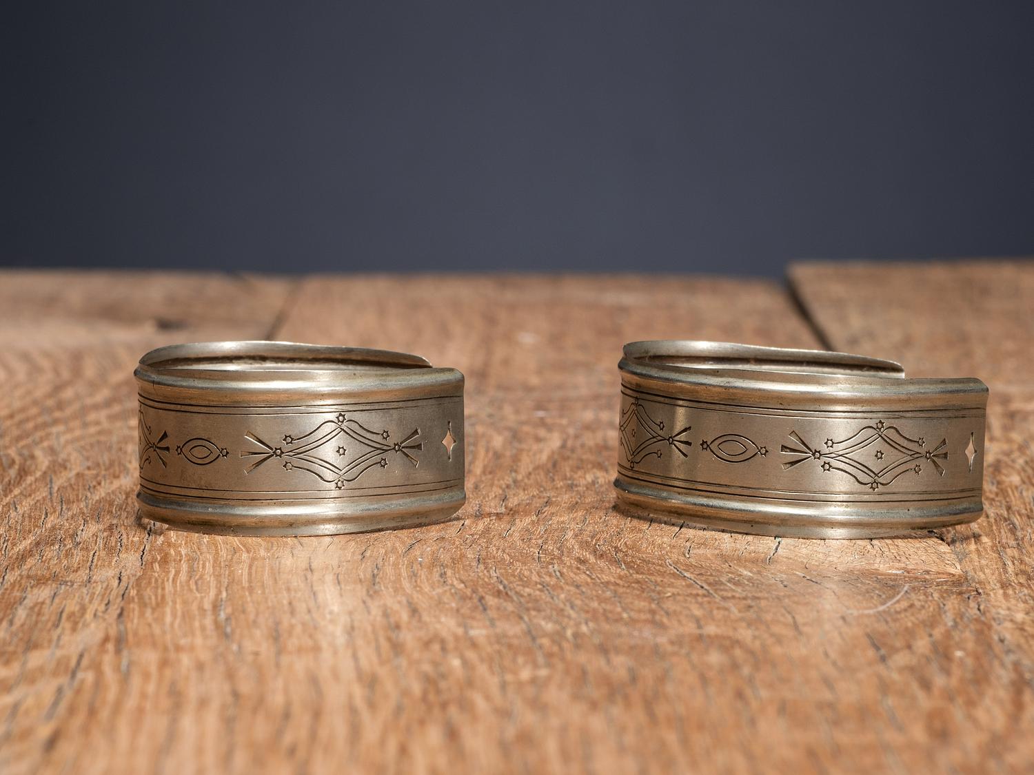 Southern Plains German Silver Bracelets