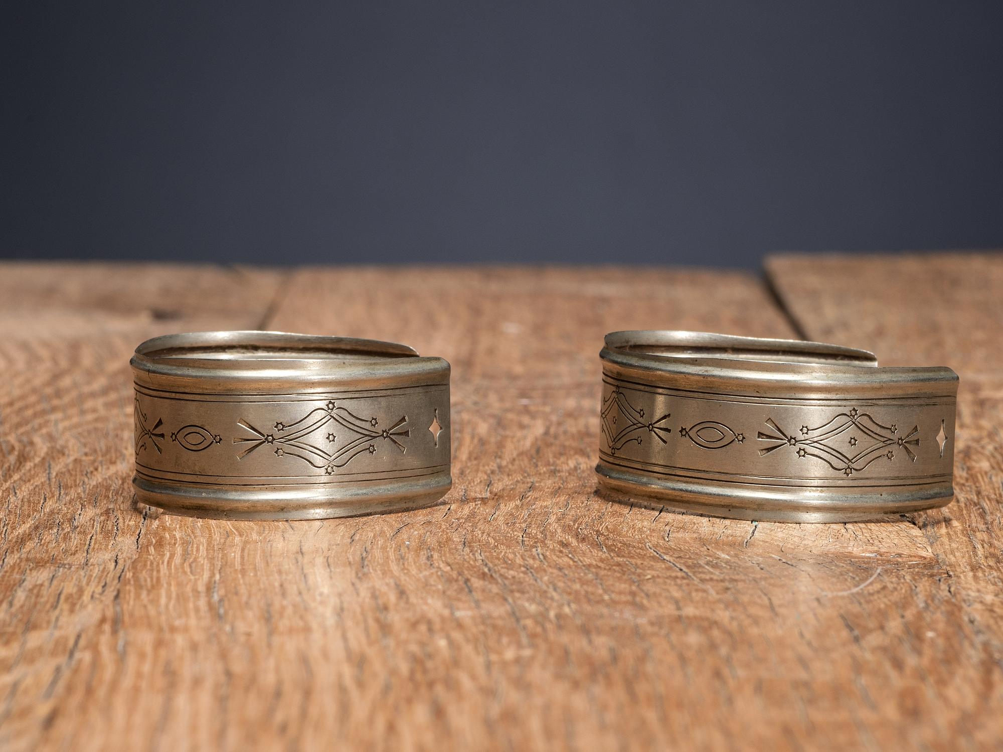 Southern Plains German Silver Bracelets