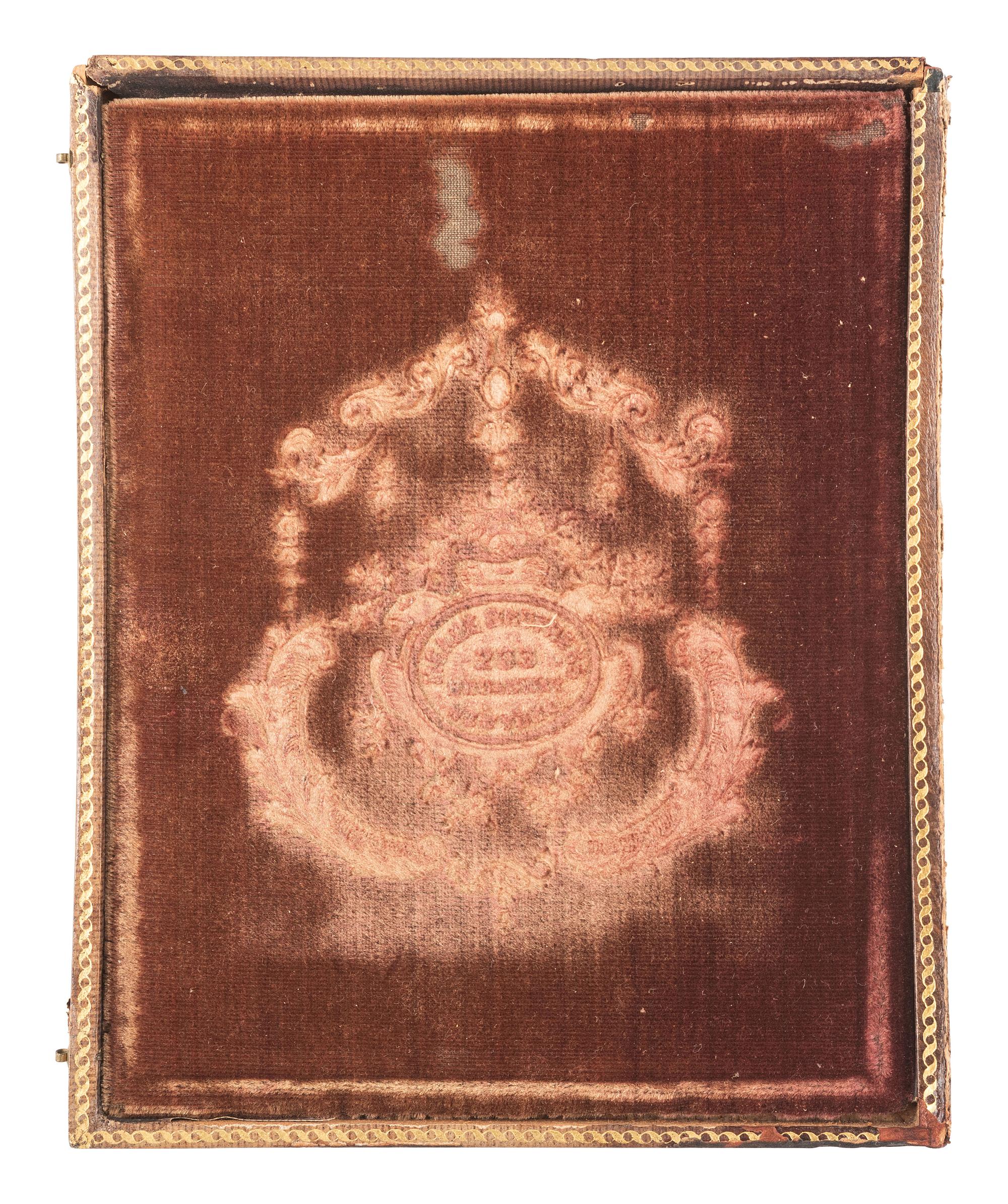 [EARLY PHOTOGRAPHY]. A pair of half plate daguerreotypes featuring groups of women, incl. a portrait of a large female class and a smaller group portrait by MEAD BROTHERS, NY.
