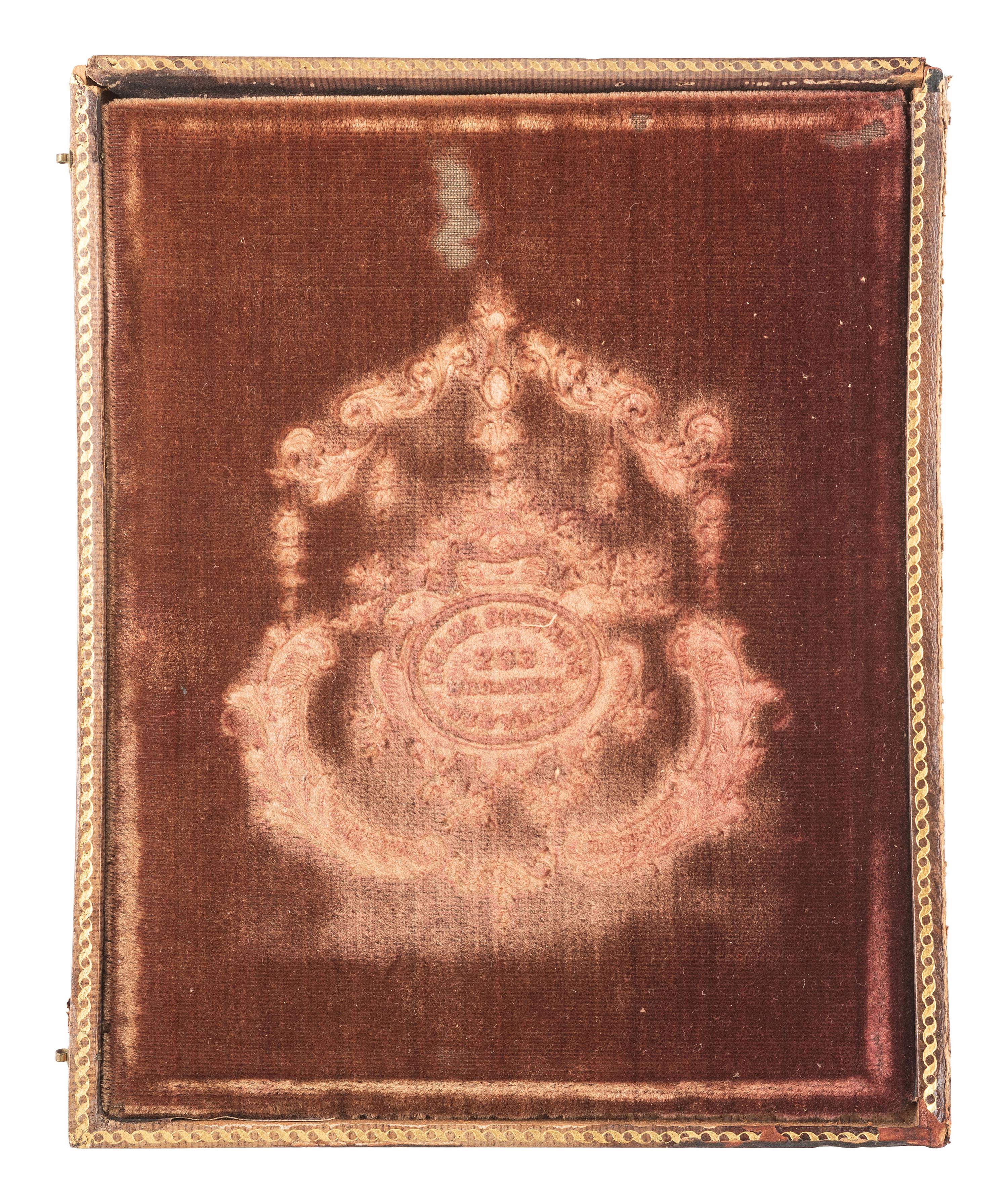 [EARLY PHOTOGRAPHY]. A pair of half plate daguerreotypes featuring groups of women, incl. a portrait of a large female class and a smaller group portrait by MEAD BROTHERS, NY.