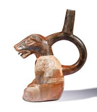 A Moche Anthropomorphized Fox Vessel