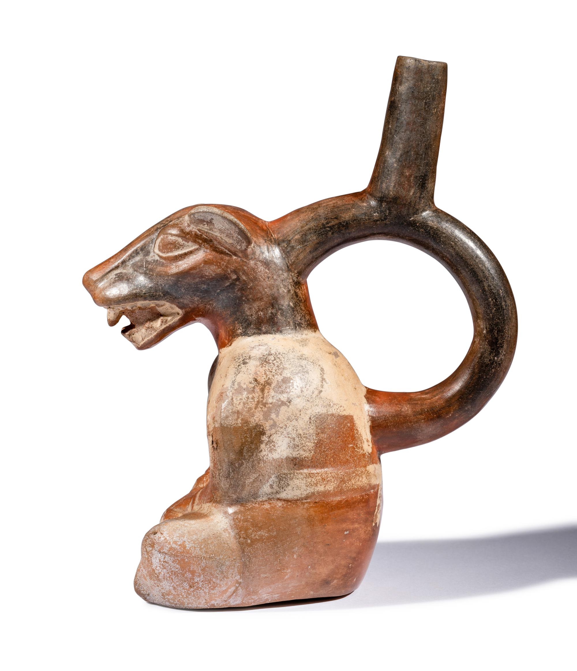 A Moche Anthropomorphized Fox Vessel