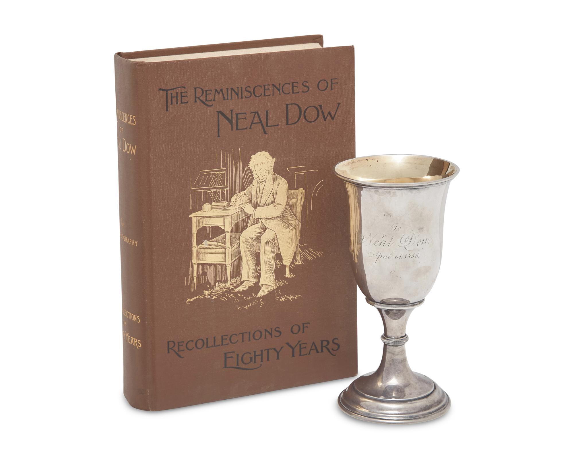 A Coin Silver Presentation Goblet for General Neil Dow